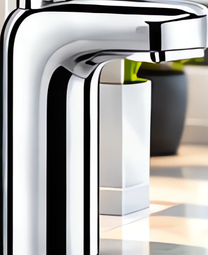 Vòi cảm ứng mạ chrome trên lavabo